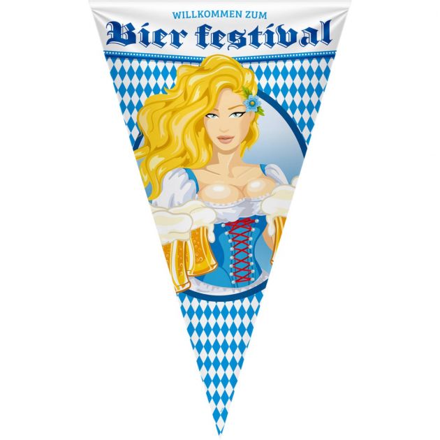 Bierfest Bierpullen Mega Vlag